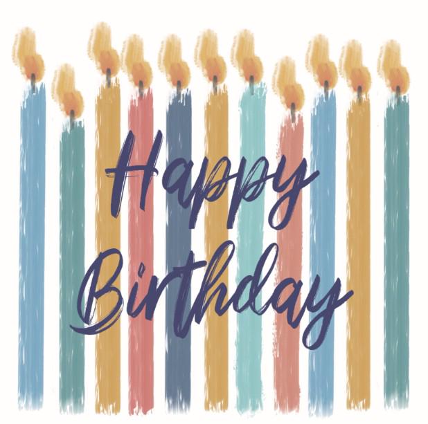Candles birthday card