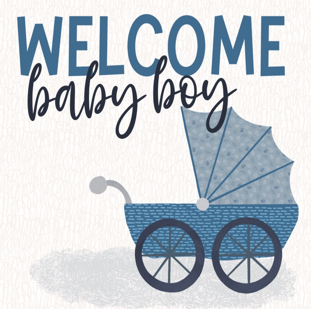 Blue pram