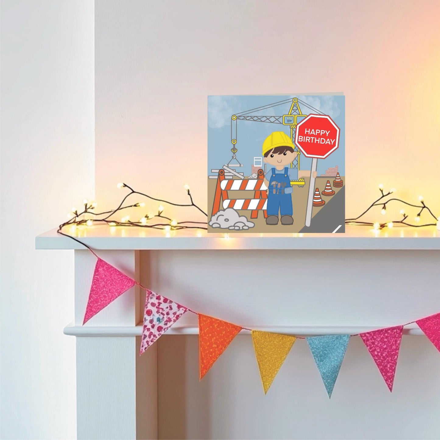 Builder birthday card