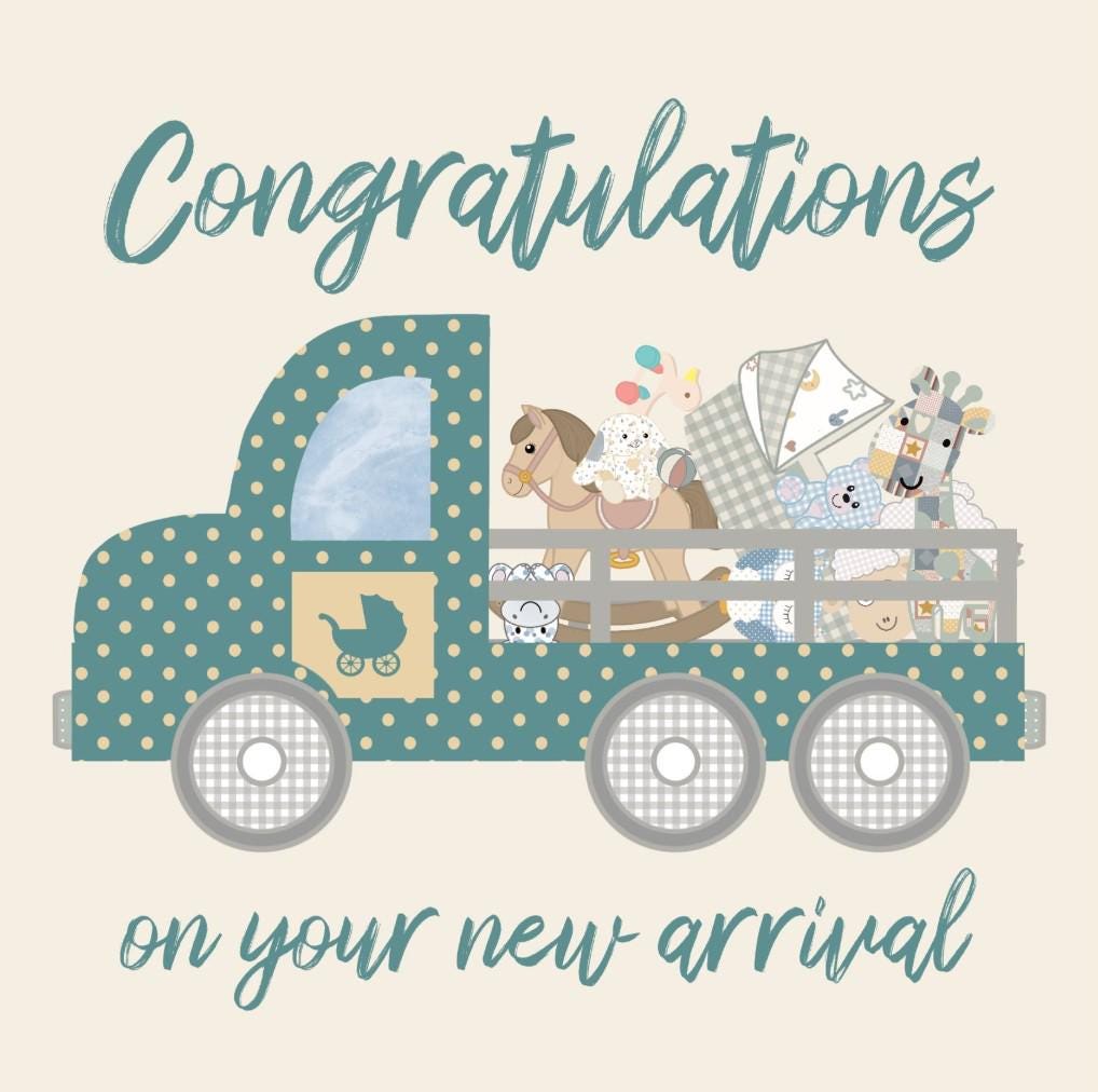 New baby card truck of toys