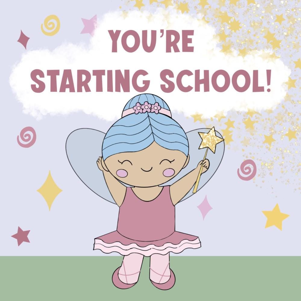 You're starting school card magic fairy
