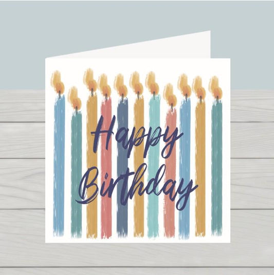 Candles birthday card