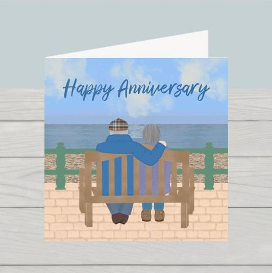 Sea view anniversary card