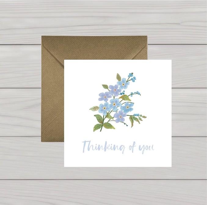 Forget me not sympathy card