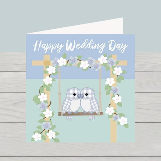 Lovebirds wedding card