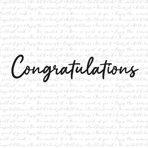 Congratulations script