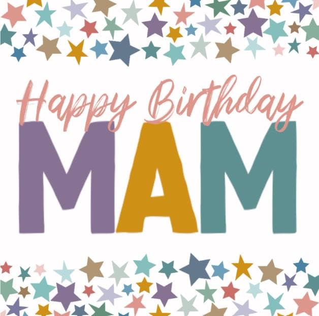 Birthday stars for Mam