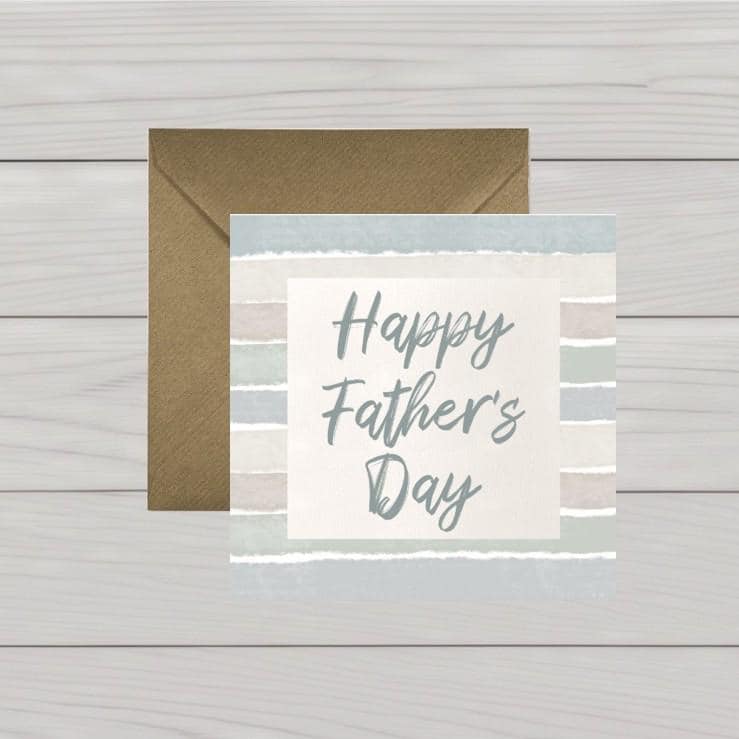 Fathers Day card stripes, Fathers Day card daughter, Fathers Day card son, Happy Fathers day card, Fathers Day card older adult