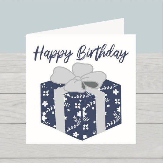 Wrapped present birthday card
