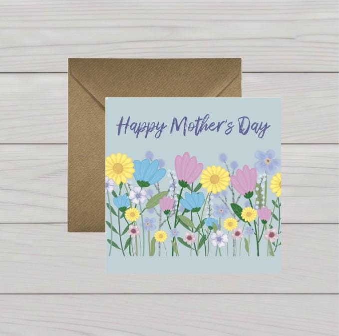 Mothers Day wildflowers card
