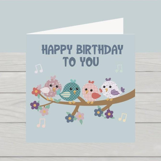 Birdsong birthday card