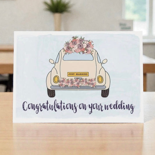 Going away car (large A4 card)