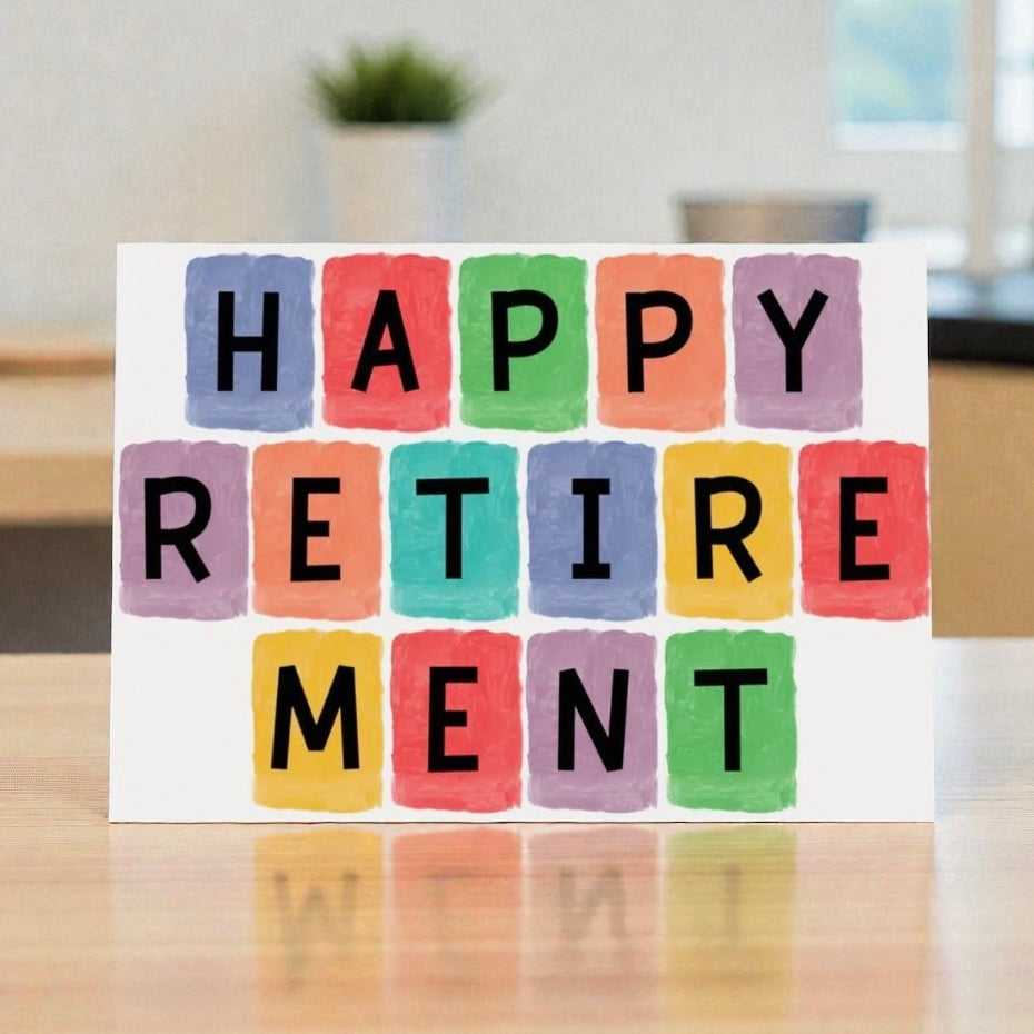 Coloured tiles (large A4 card)