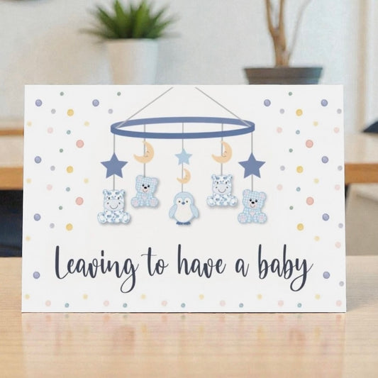 Baby mobile (large A4 card)