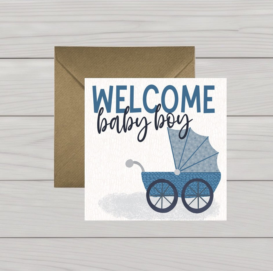 Blue pram
