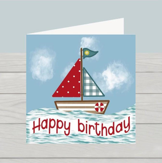 Yacht birthday card