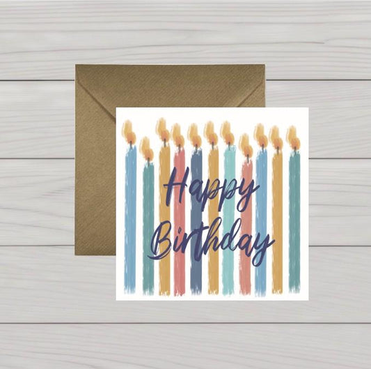 Candles birthday card