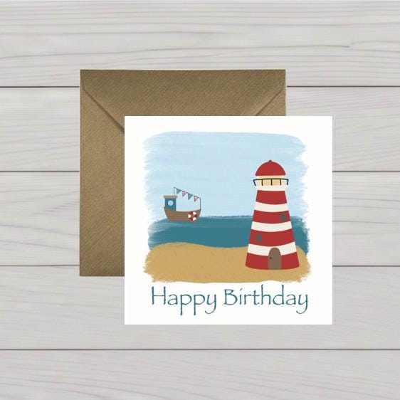 Lighthouse and shore