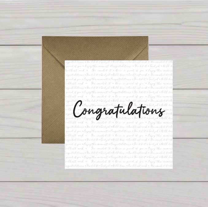 Congratulations script