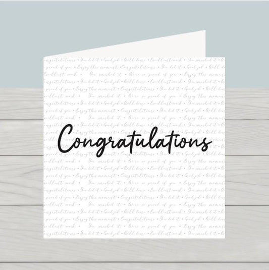 Elegant Congratulations Card for New Job, Home, Engagement