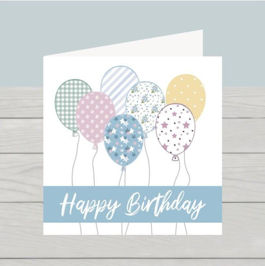 Balloons birthday card