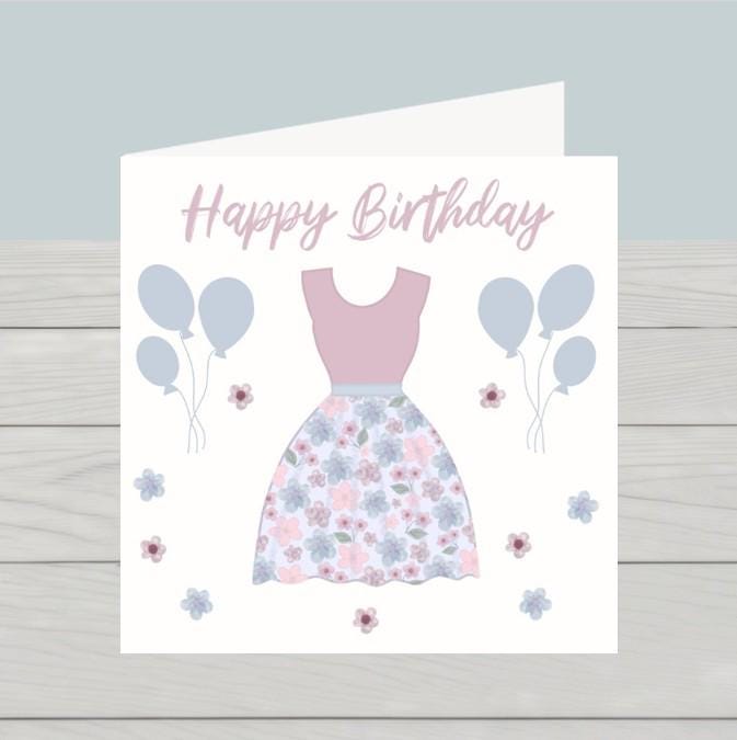Birthday card dress