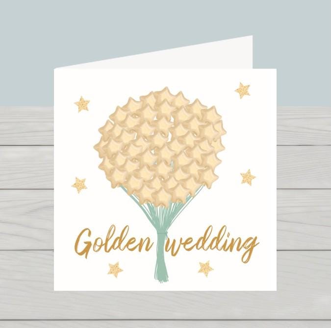 Golden wedding anniversary card