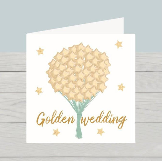 Golden wedding anniversary card