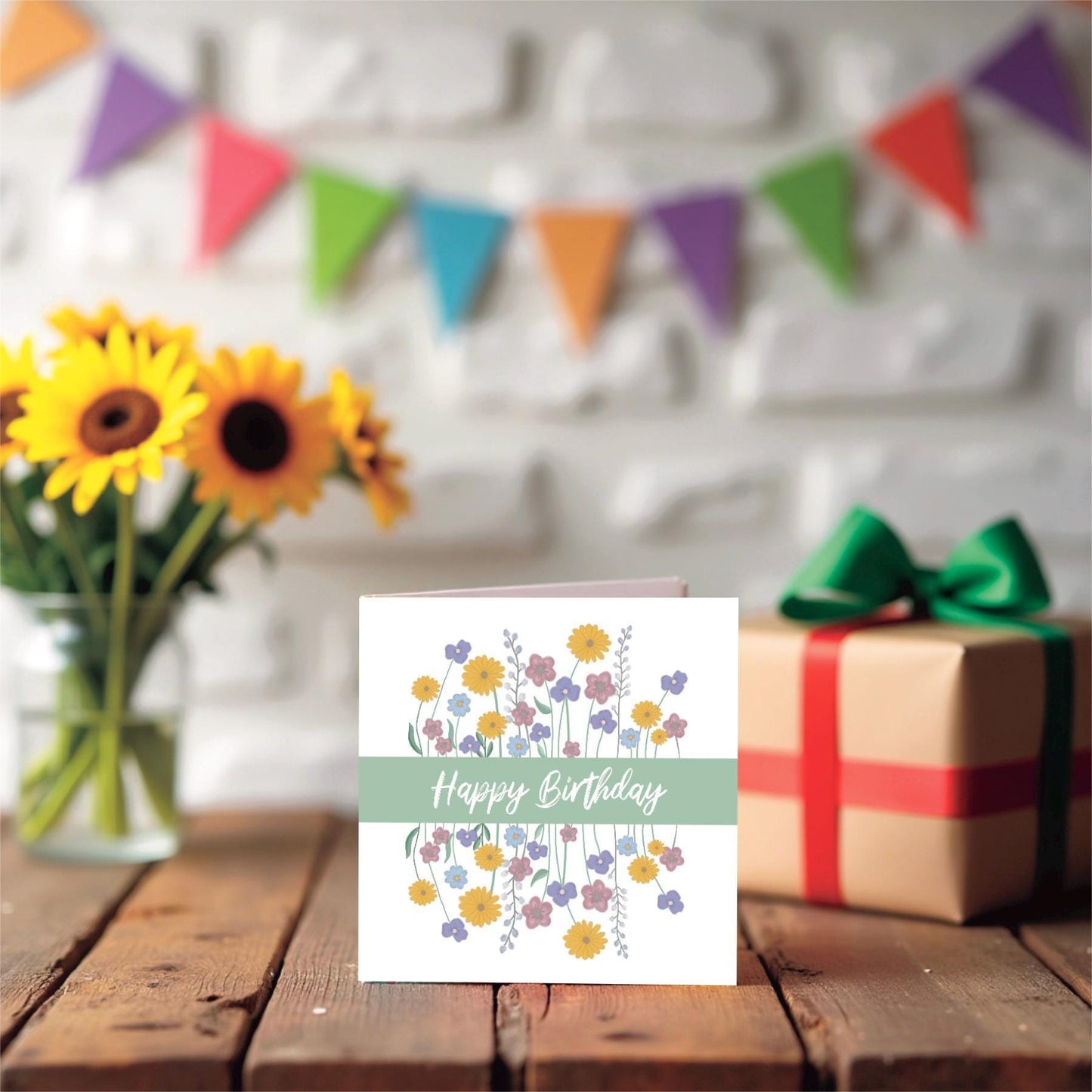 Wildflowers birthday card