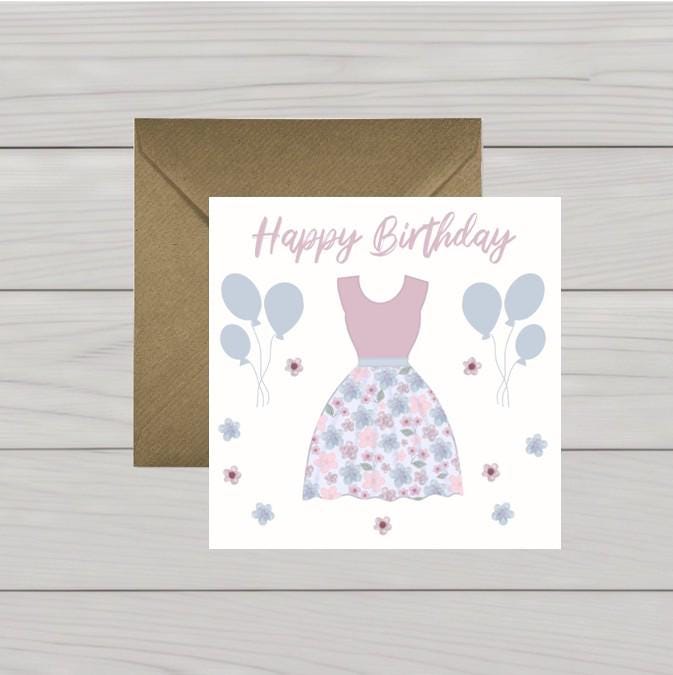 Birthday card dress