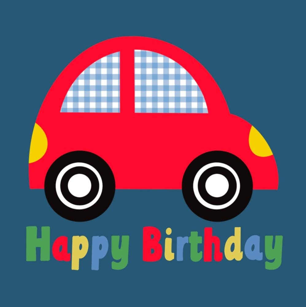 Happy Birthday card toy car, Childrens Birthday card, Birthday card boy, Birthday Card toddler, Birthday card nephew, Birthday card grandson