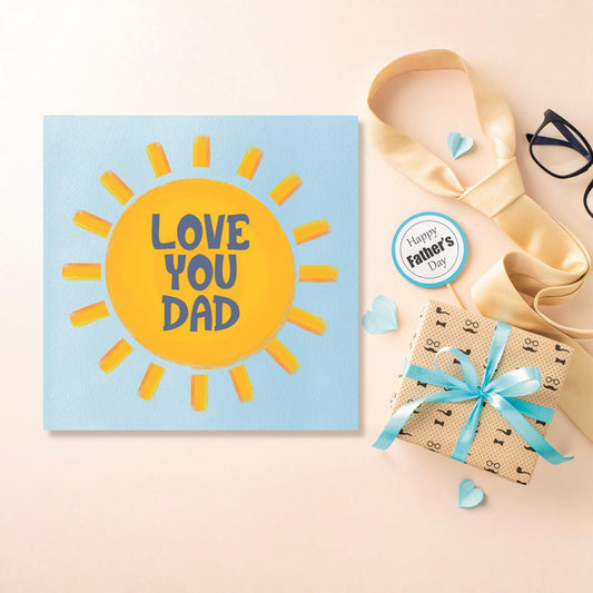 Sunshine Father's Day Card: 'Love You Dad' Design