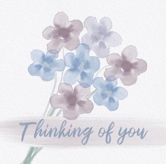 Watercolour Sympathy Card: Pastel Floral Bereavement Card