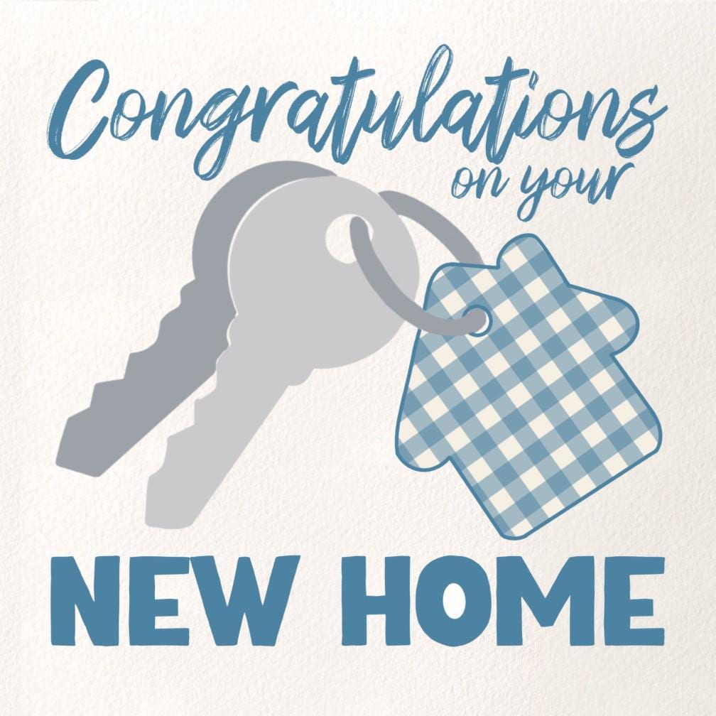 Congratulations on your New Home cards keys