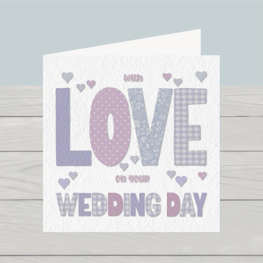 Love on Your Wedding Day Card: classic design