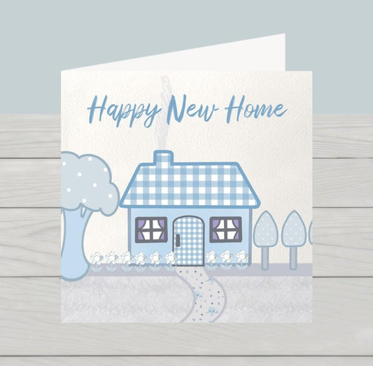 Happy New Home Card for housewarming or moving in