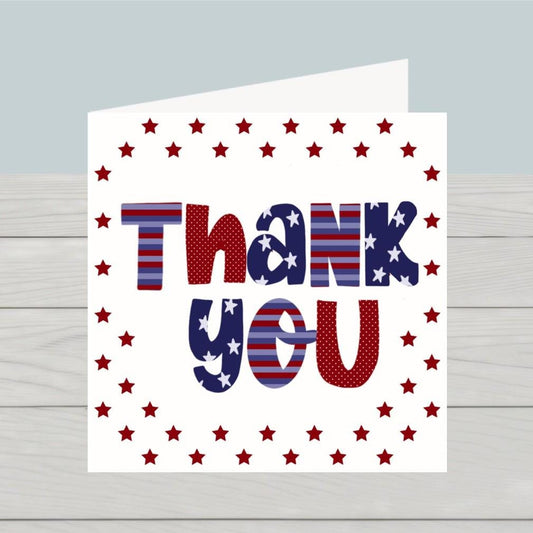 Thank You card stars