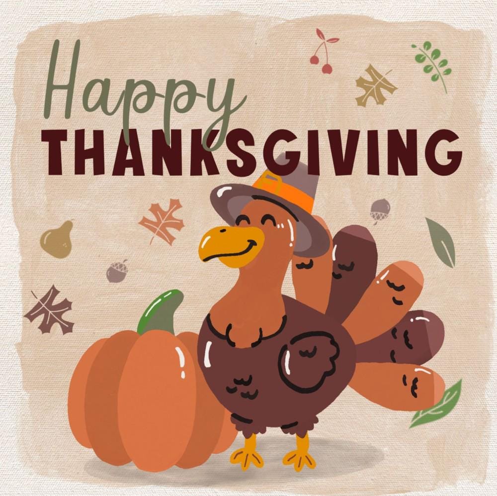 Happy Thanksgiving card turkey and pumpkin, Happy Thanksgiving cards, Thanksgiving card for friends, Thanksgiving card for family