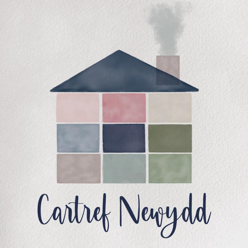 Cerdyn Cartref Newydd, New home card in welsh, Welsh new home cards, New house card, Moving in card, Moving house card, New flat cards