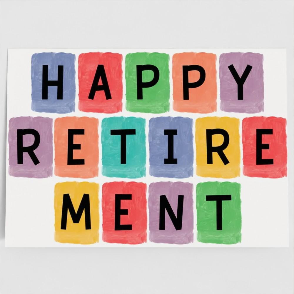 Coloured tiles (large A4 card)