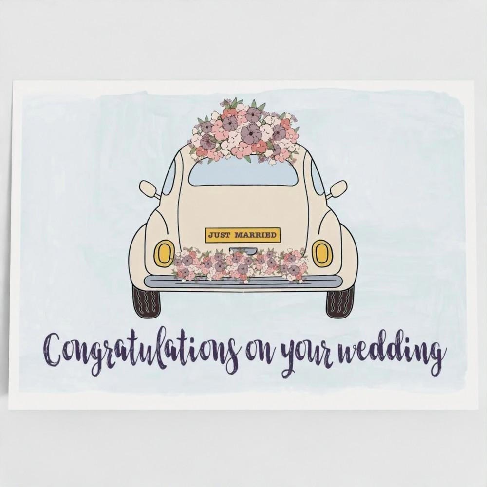 Going away car (large A4 card)