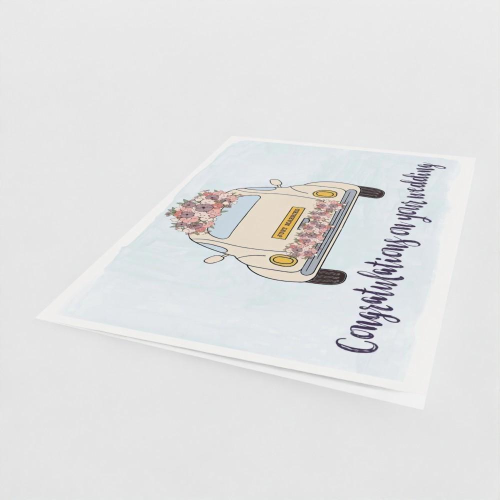 Going away car (large A4 card)