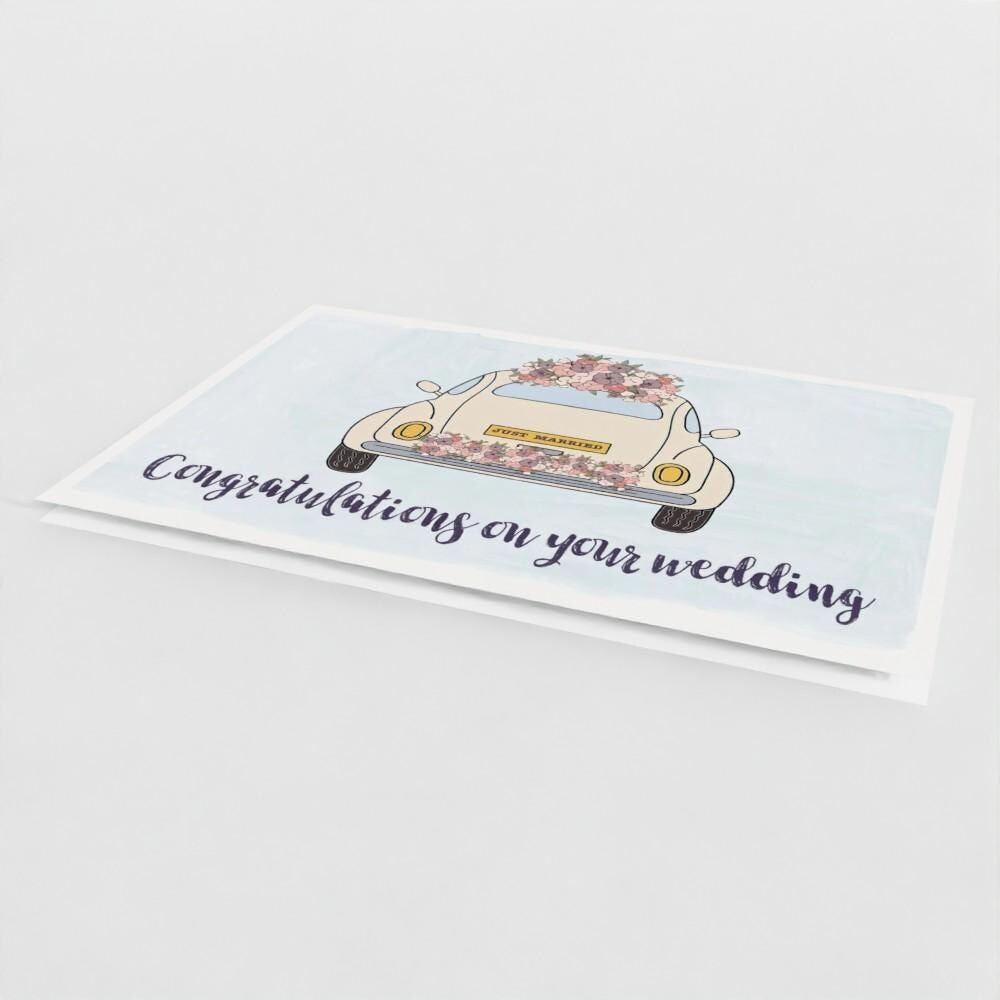 Going away car (large A4 card)