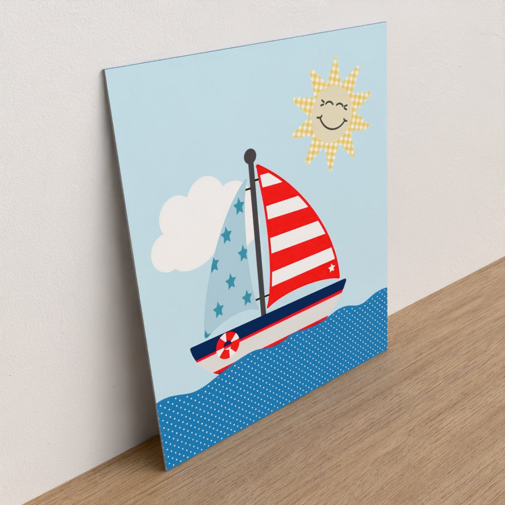Childrens nautical series #1 sailing boat