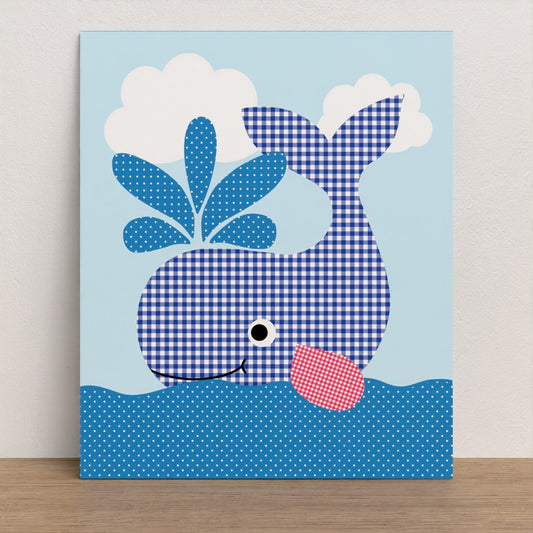 Childrens nautical series #3 friendly whale
